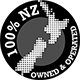 New Zealand 100% Owned & Operated Logo